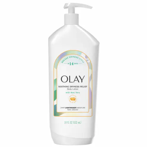 Olay Soothing Dryness Relief Aloe Vera Body Lotion 18 oz product image