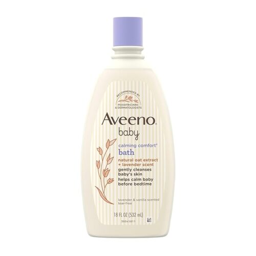 Aveeno Baby Calming Comfort Lavender and Vanilla Bath Wash 18 fl oz product image