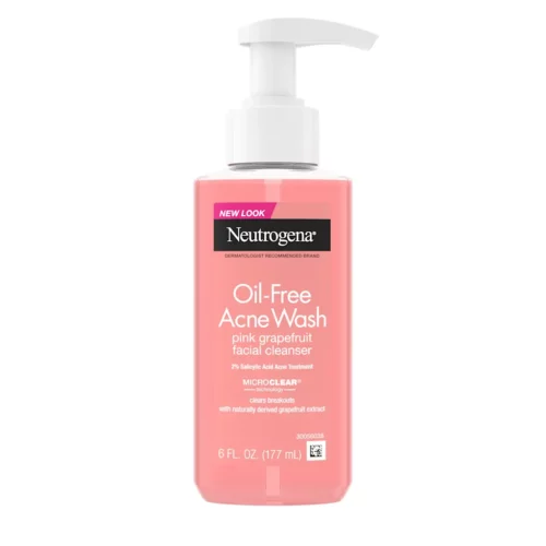 Neutrogena Oil Free Acne Wash Pink Grapefruit 6 fl oz product image
